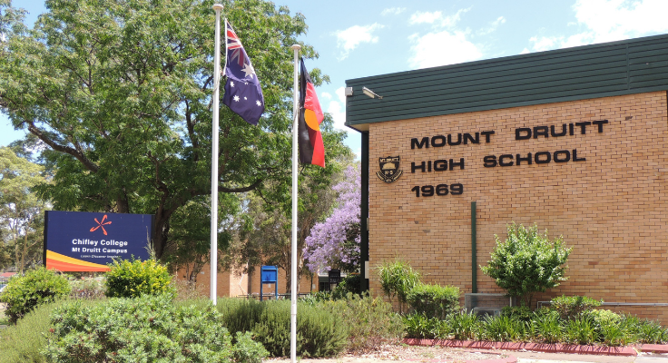 Image of the front of Chifley College Mt Druitt Campus
